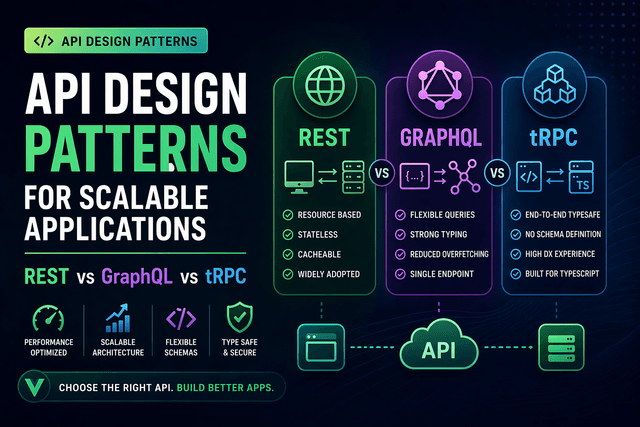 API Design Patterns for Scalable Applications (REST vs GraphQL vs tRPC)