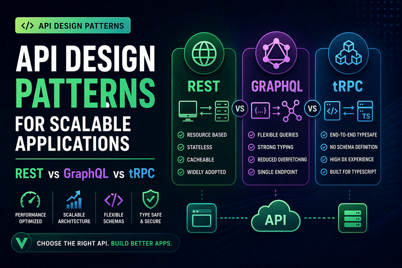 API Design Patterns for Scalable Applications (REST vs GraphQL vs tRPC)